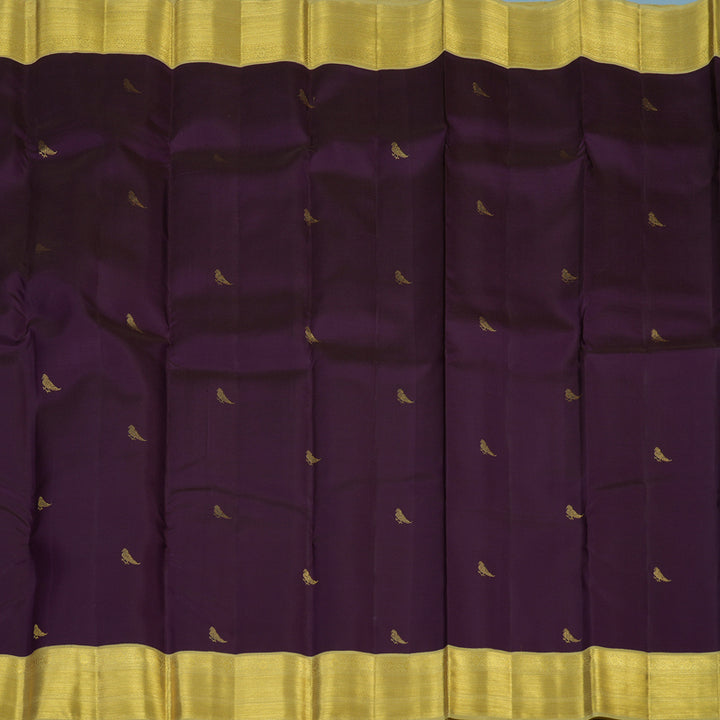 Hayagrivas Handloom Nagapazham Kanjivaram Silk Saree with Pista Green Border SSCF23D16-7