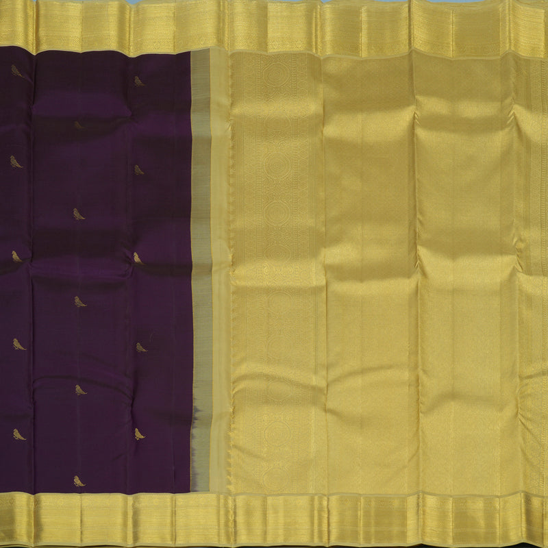 Hayagrivas Handloom Nagapazham Kanjivaram Silk Saree with Pista Green Border SSCF23D16-7