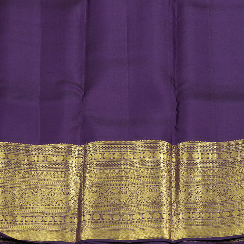 Hayagrivas Handloom Lavendar Kanjivaram Silk Saree with Nagapazham Border SSCBF23D17-3
