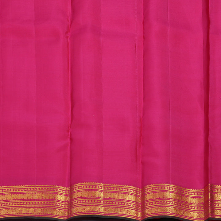 Hayagrivas Handloom Peach Pink Kanjivaram Silk Saree with Pink Border SSCBF23D18-1