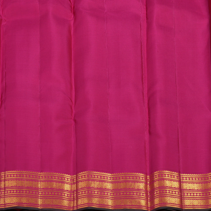 Hayagrivas Handloom Lavendar Kanjivaram Silk Saree with Pink Border SSCBF23D18-4
