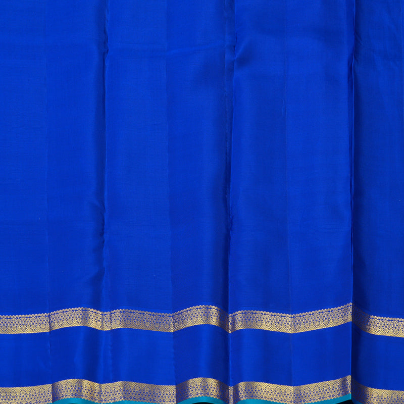 Hayagrivas Handloom Sky Blue Kanjivaram Silk Saree with MS Blue Border SSCBF23D19-3