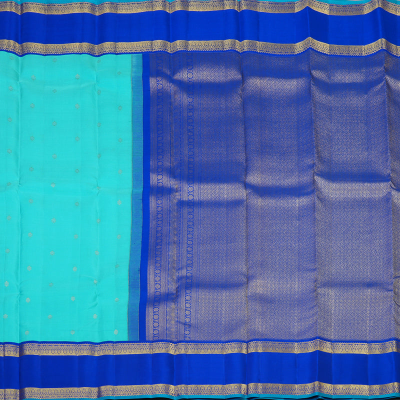 Hayagrivas Handloom Sky Blue Kanjivaram Silk Saree with MS Blue Border SSCBF23D19-3