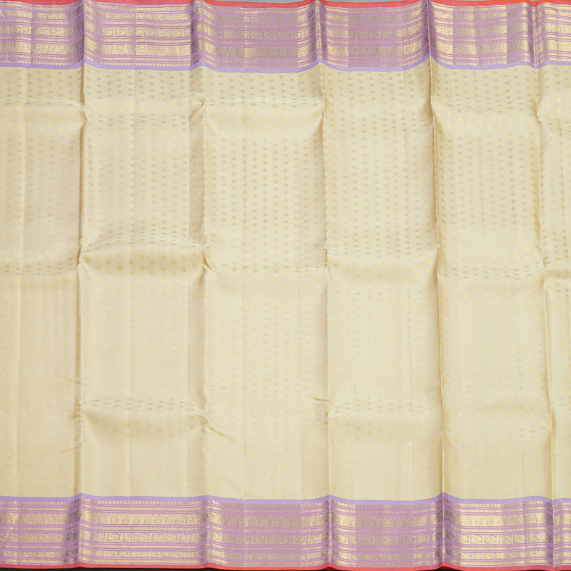 Hayagrivas Handloom Sandal Kanjivaram Silk Saree with Lilac Border SSCBF23D21-5