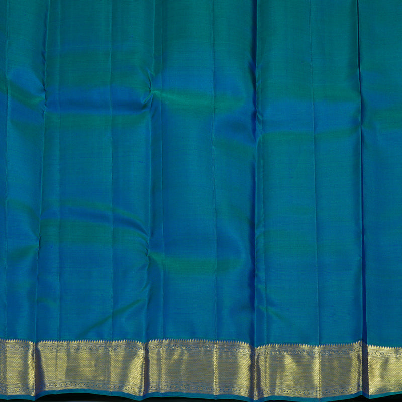 Hayagrivas Handloom Lime Green Kanjivaram Silk Saree with Mayilkazhuthu Border SSCBF23D3-7
