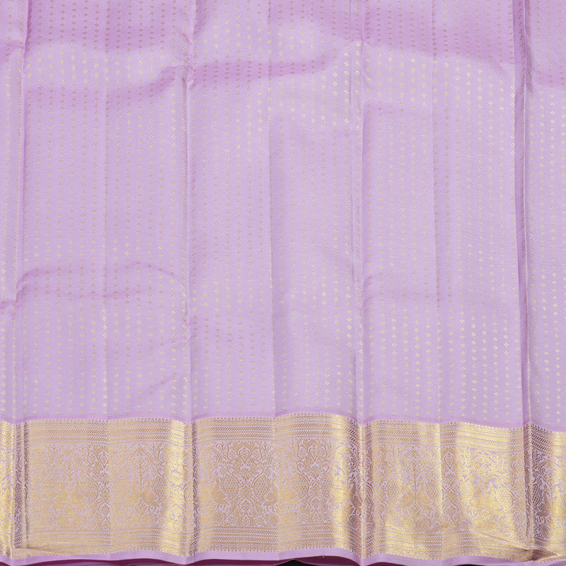 Hayagrivas Handloom Wine Maroon Kanjivaram Silk Saree with Lavendar Border SSCBF23D9-2