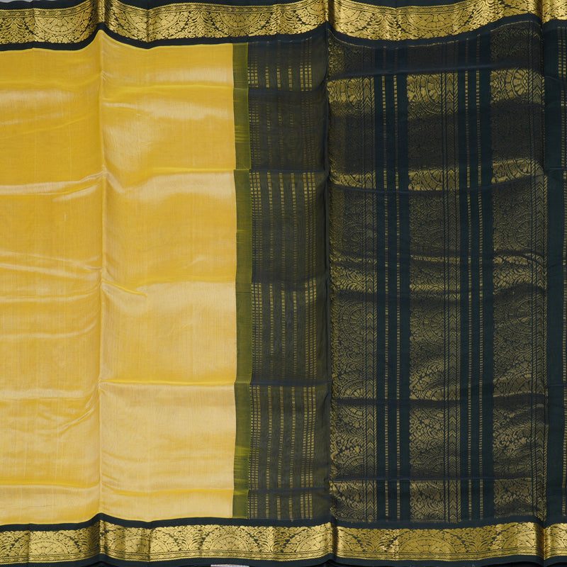 Hayagrivas Pale Yellow Pure Silk Cotton Saree SSCBF34D1-21