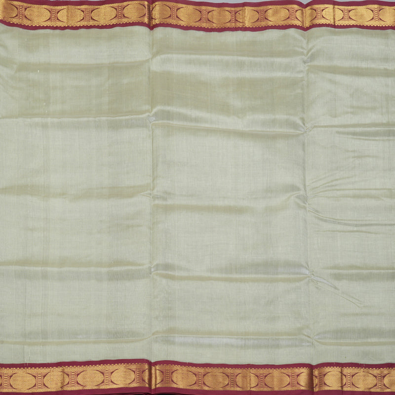 Hayagrivas Beige Pure Silk Cotton Saree SSCBF34D1-25