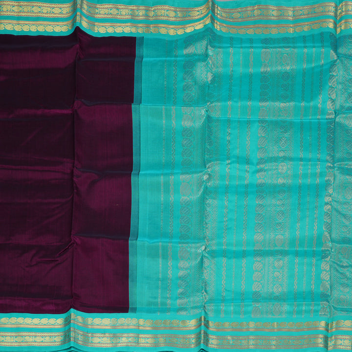 Hayagrivas Violet Pure Silk Cotton Saree SSCBF34D1-33