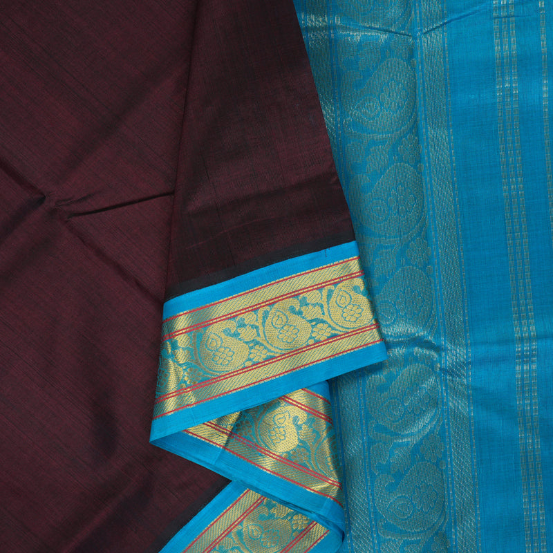 Hayagrivas Wine Pure Silk Cotton Saree SSCBF34D1-34