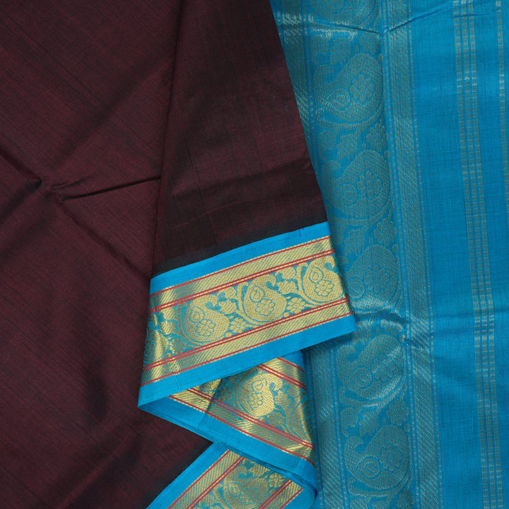 Hayagrivas Wine Pure Silk Cotton Saree SSCBF34D1-34