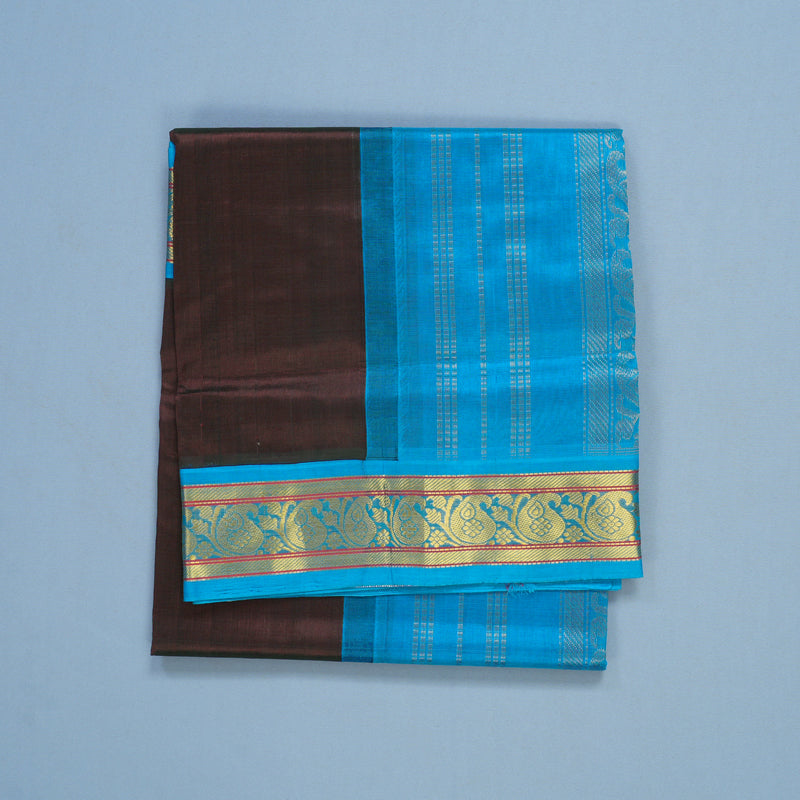 Hayagrivas Deep Wine Pure Silk Cotton Saree SSCBF34D1-37