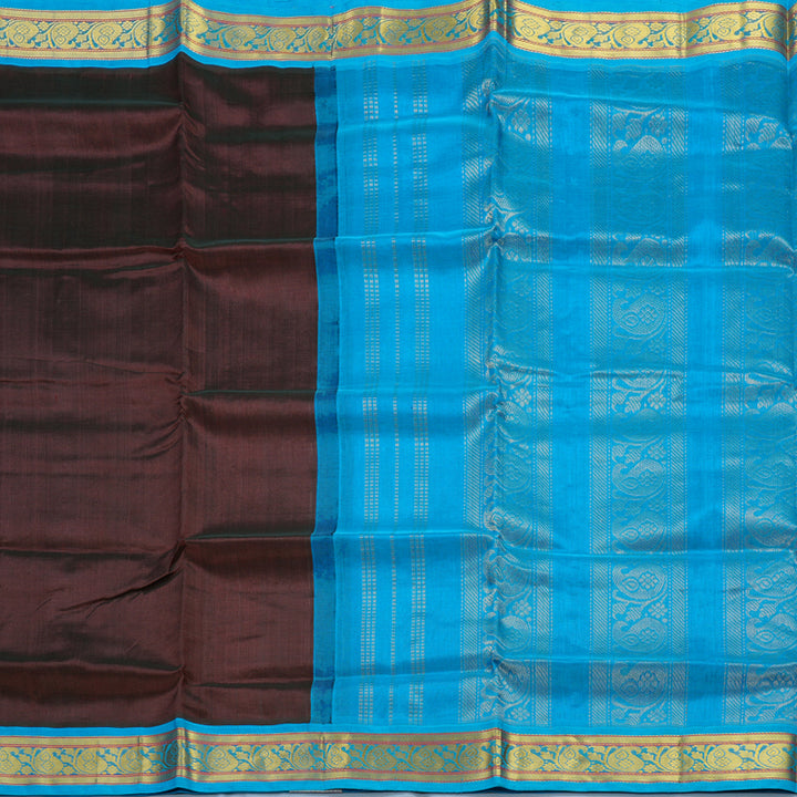 Hayagrivas Deep Wine Pure Silk Cotton Saree SSCBF34D1-37