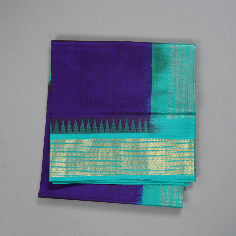 Hayagrivas Royal Blue Pure Silk Cotton Saree SSCBF34D3-42