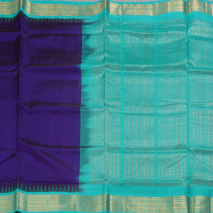 Hayagrivas Royal Blue Pure Silk Cotton Saree SSCBF34D3-42