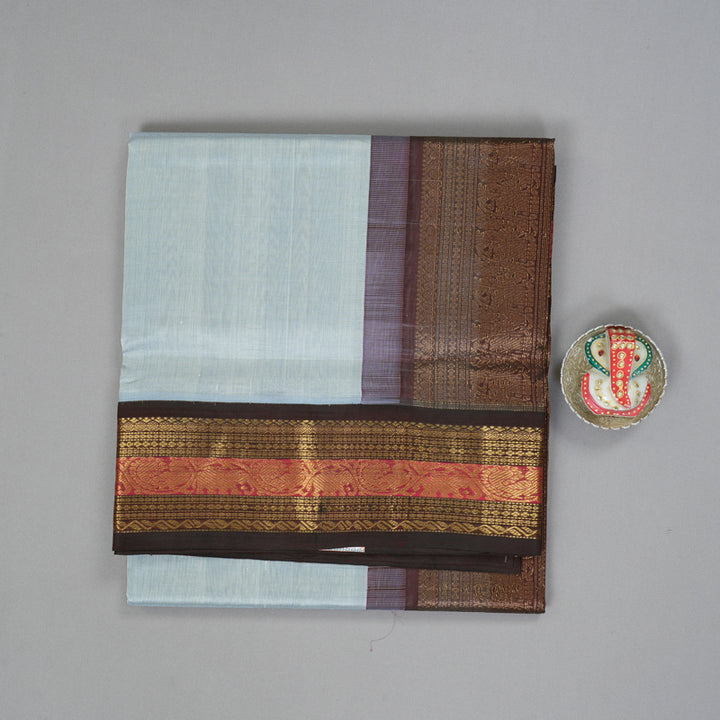 Hayagrivas Ash Grey Pure Silk Cotton Saree SSCBF34D2-2