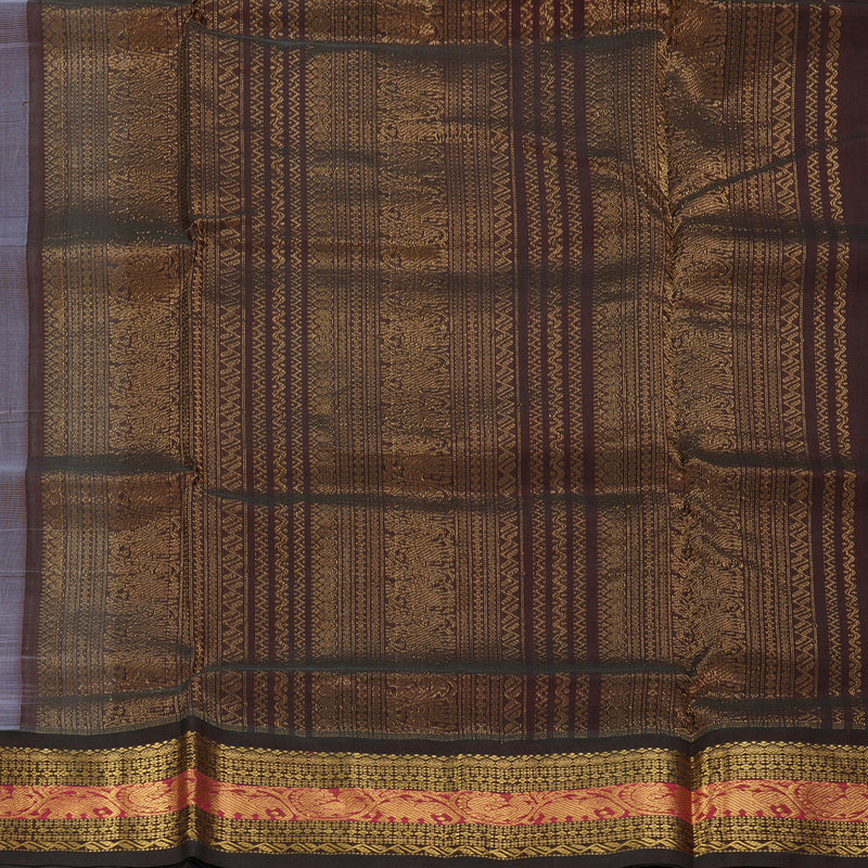 Hayagrivas Ash Grey Pure Silk Cotton Saree SSCBF34D2-2