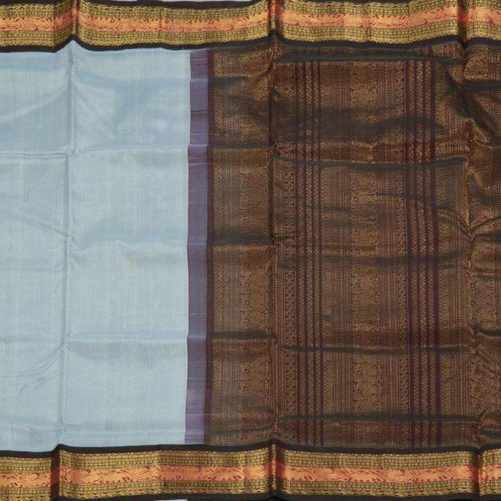 Hayagrivas Ash Grey Pure Silk Cotton Saree SSCBF34D2-2