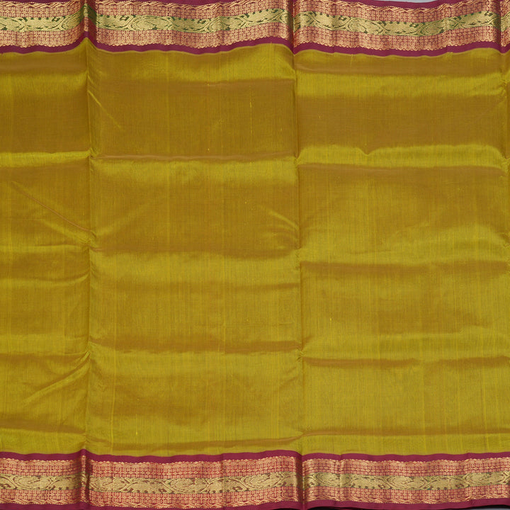 Hayagrivas Sampanga Yellow Pure Silk Cotton Saree SSCBF34D2-4