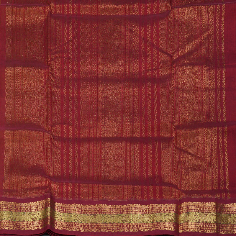 Hayagrivas Sampanga Yellow Pure Silk Cotton Saree SSCBF34D2-4