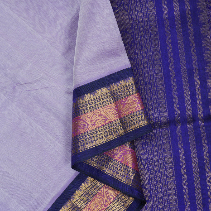 Hayagrivas Lilac Pure Silk Cotton Saree SSCBF34D2-7