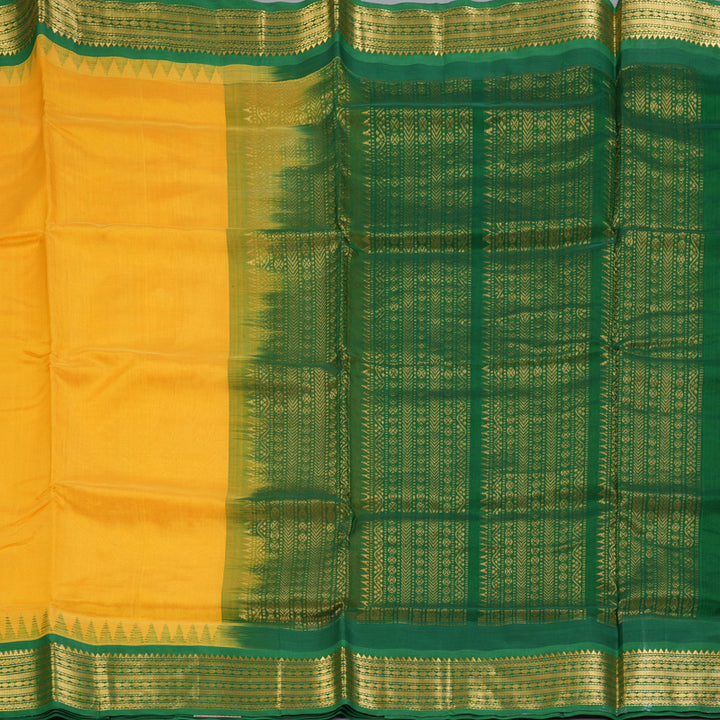 Hayagrivas Yellow Pure Silk Cotton Saree SSCBF34D3-11