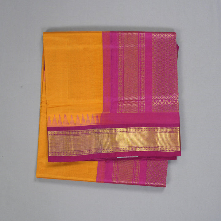 Hayagrivas Turmeric Yellow Pure Silk Cotton Saree SSCBF34D3-16