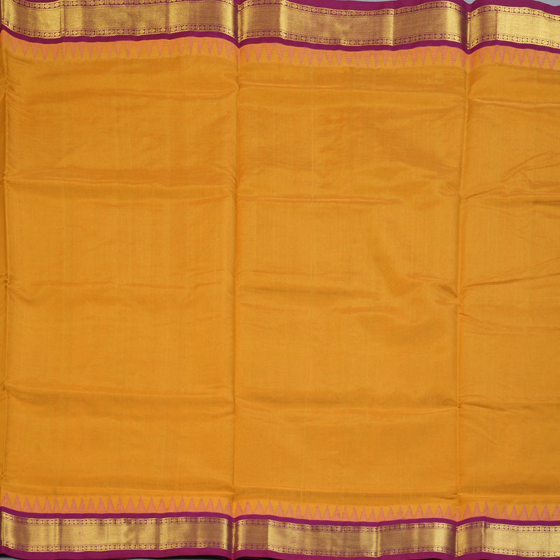 Hayagrivas Turmeric Yellow Pure Silk Cotton Saree SSCBF34D3-16