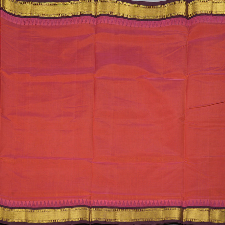Hayagrivas Rust Orange Pure Silk Cotton Saree SSCBF34D3-57