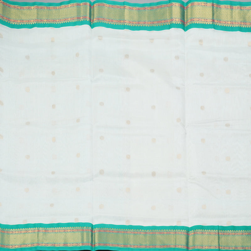 Hayagrivas White Pure Silk Cotton Saree SSCBF34D5-15