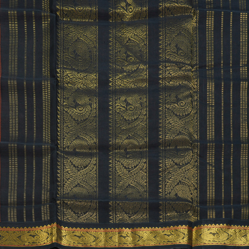 Hayagrivas Orange Pure Silk Cotton Saree SSCBF34D5-36