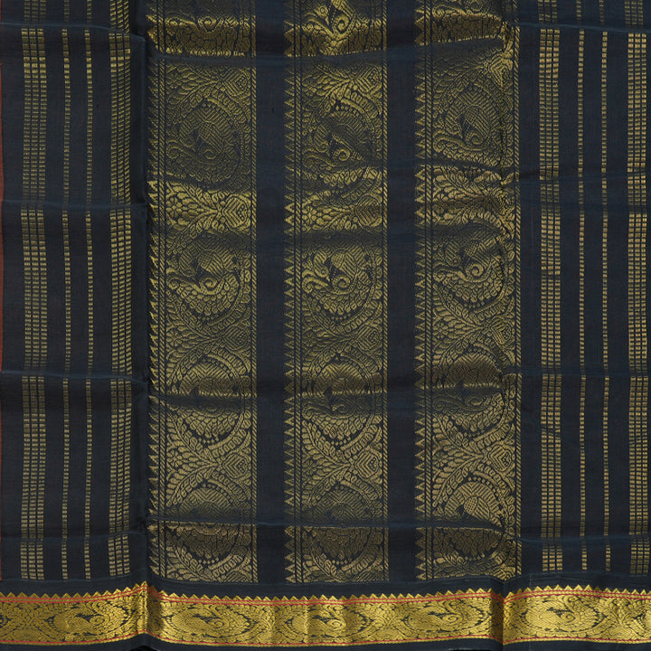 Hayagrivas Orange Pure Silk Cotton Saree SSCBF34D5-36
