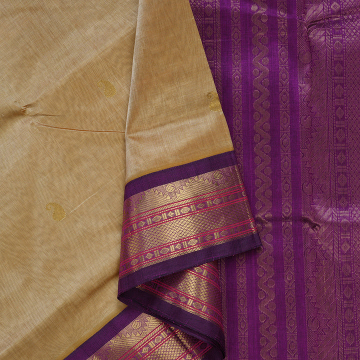 Hayagrivas Sandal Pure Silk Cotton Saree SSCBF34D5-6