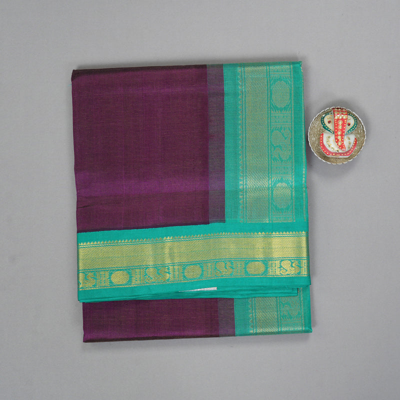 Hayagrivas Violet Pure Silk Cotton Saree SSCBF35D1-11