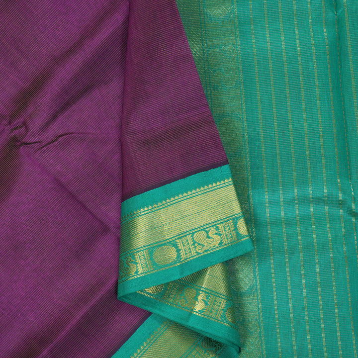 Hayagrivas Violet Pure Silk Cotton Saree SSCBF35D1-11