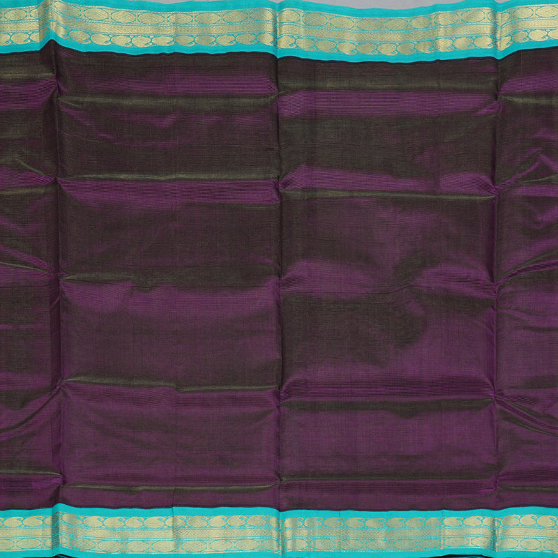 Hayagrivas Deep Violet Pure Silk Cotton Saree SSCBF35D1-13