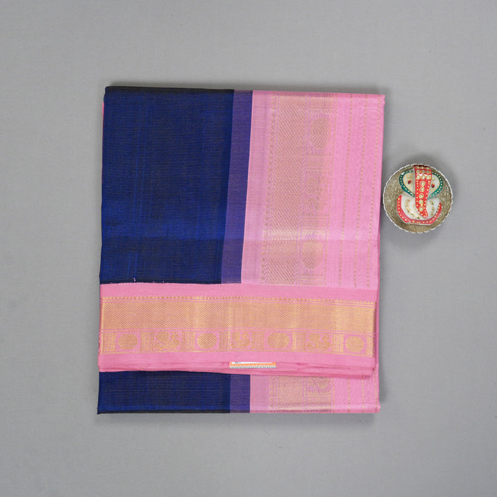 Hayagrivas Blue Pure Silk Cotton Saree SSCBF35D1-19