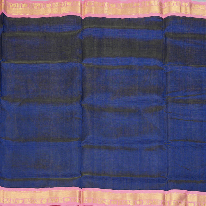 Hayagrivas Blue Pure Silk Cotton Saree SSCBF35D1-19