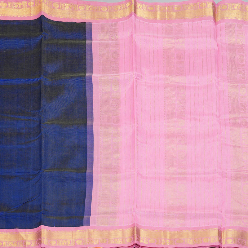 Hayagrivas Blue Pure Silk Cotton Saree SSCBF35D1-19