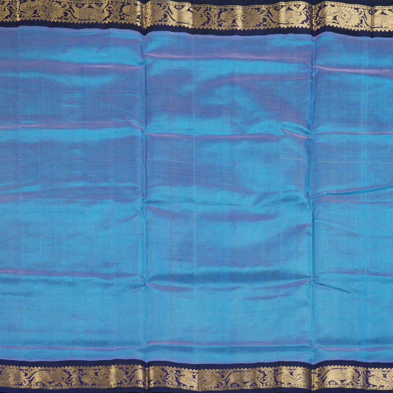 Hayagrivas Dual Toned Blue & Purple Pure Silk Cotton Saree SSCBF35D1-20