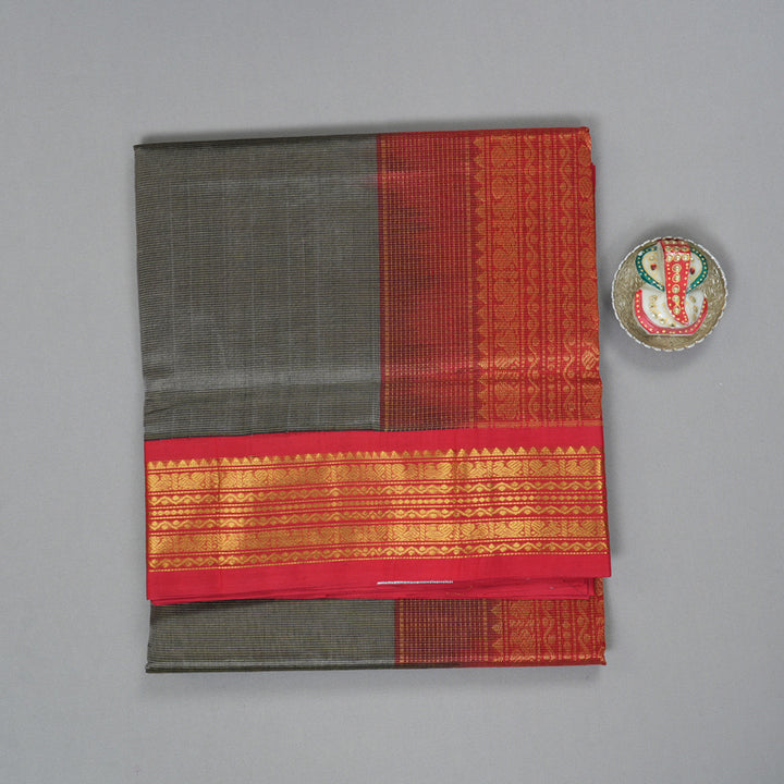 Hayagrivas Elephant Grey Pure Silk Cotton Saree SSCBF35D1-35