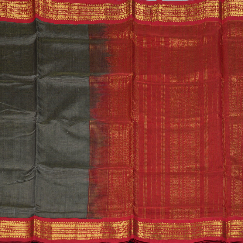 Hayagrivas Elephant Grey Pure Silk Cotton Saree SSCBF35D1-35