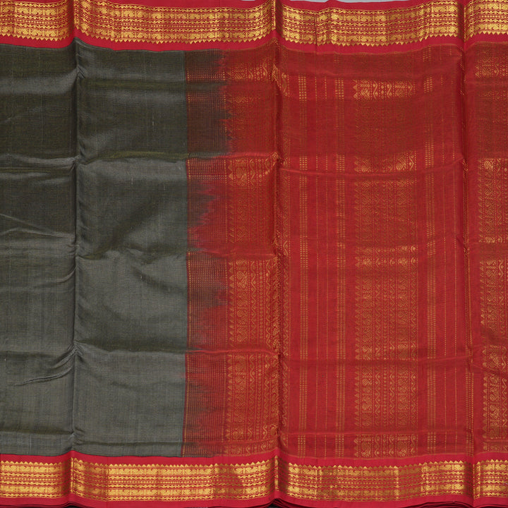 Hayagrivas Elephant Grey Pure Silk Cotton Saree SSCBF35D1-35