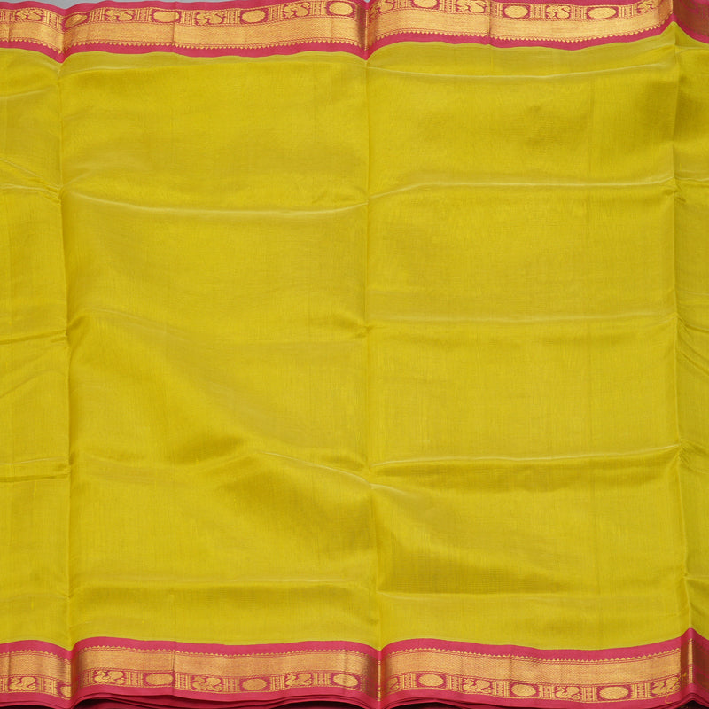 Hayagrivas Lime Green Pure Silk Cotton Saree SSCBF35D1-37