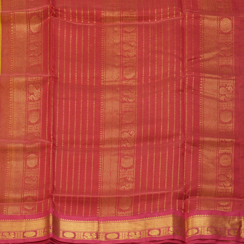Hayagrivas Lime Green Pure Silk Cotton Saree SSCBF35D1-37