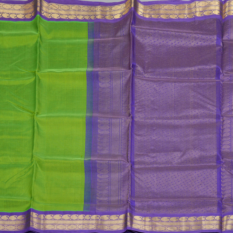 Hayagrivas Parrot Green Pure Silk Cotton Saree SSCBF35D1-38