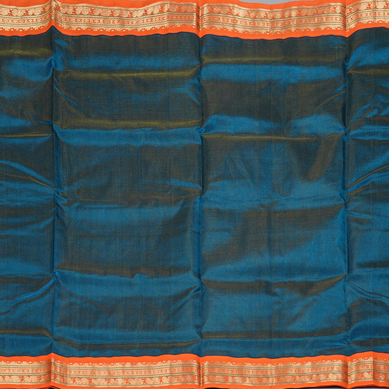 Hayagrivas Ramar Blue Pure Silk Cotton Saree SSCBF35D1-4