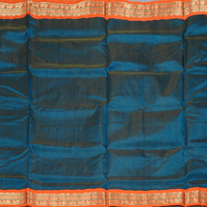 Hayagrivas Ramar Blue Pure Silk Cotton Saree SSCBF35D1-4