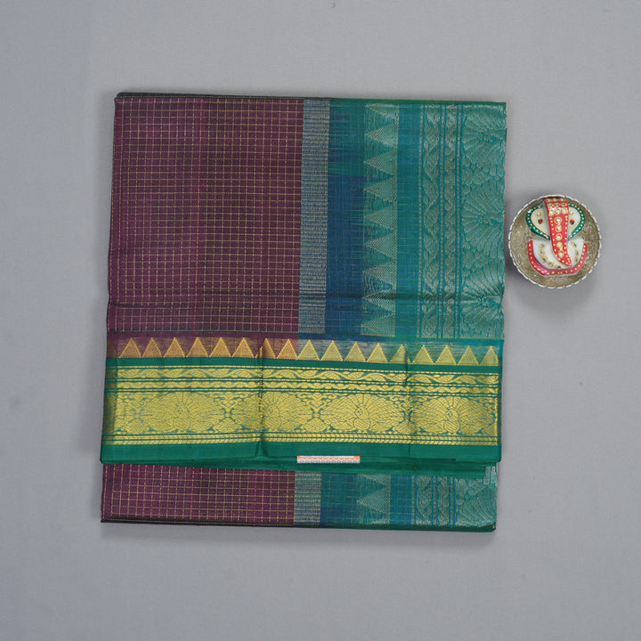 Hayagrivas Violet Pure Silk Cotton Saree SSCBF35D3-11