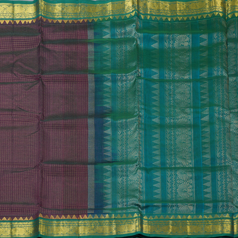 Hayagrivas Violet Pure Silk Cotton Saree SSCBF35D3-11
